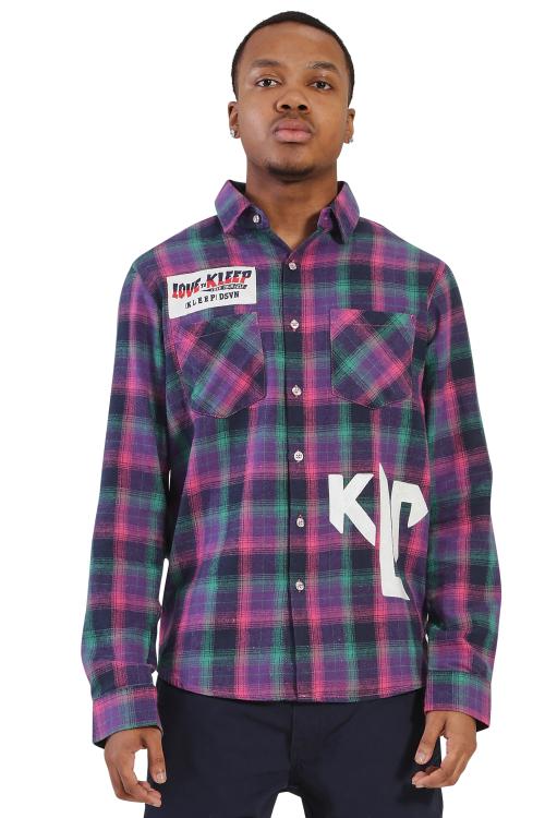 Zen Men's premium flannel button down shirt