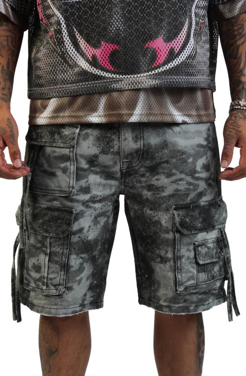 Carbon Camo Cargo Shorts