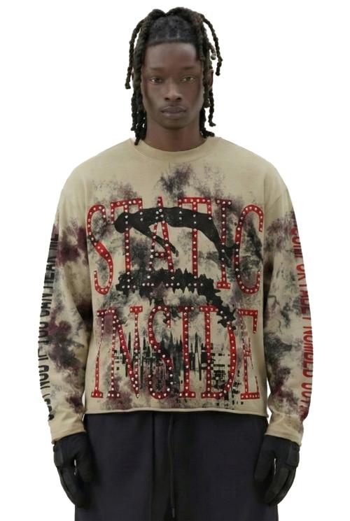 KEAEON Long Sleeve Crop Top Tee - Washed 100% Cotton S/N Jersey