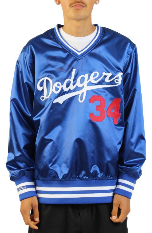 MLB Los Angeles Dodgers Authentic V-Neck Pullover Jacket 1986 Fernando Valenzuela