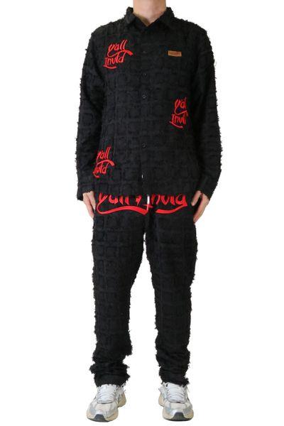 BITTER Men's ripped & repaired long pants