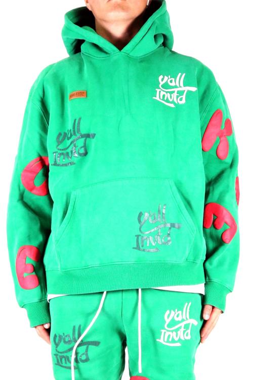 ARTI Heavy weight brushed graphic pullover hoodie
