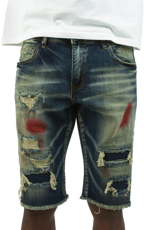 Pierre Patch Denim Shorts
