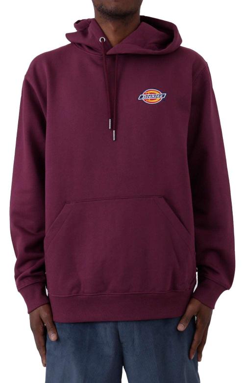 Fleece Embroidered Chest Logo Pullover Hoodie