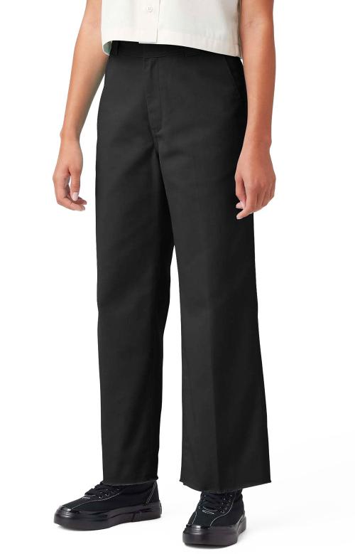 Cropped Twill Ankle Pants