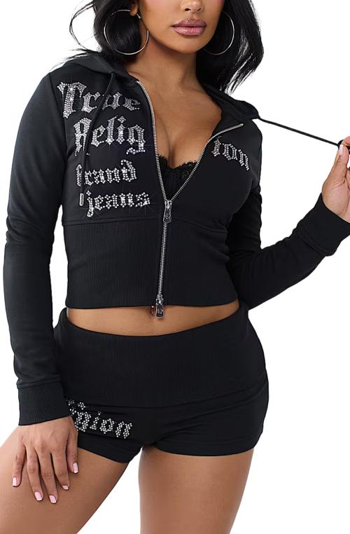 Crystal Tight Zip Hoodie