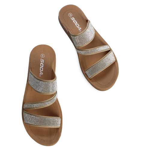 FD Zeal Rhinestone Sandal