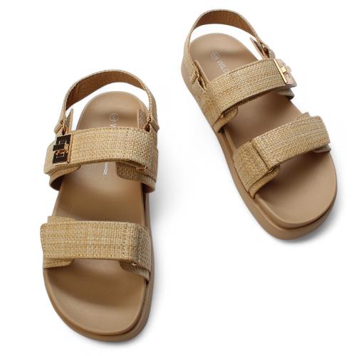 Gibsy-02 Dual Buckle Slingback Sandal