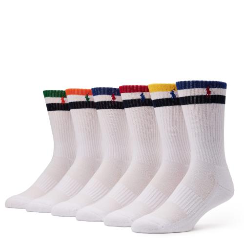 Striped Crew Socks 6-Pack