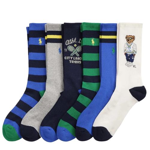 Athletic Bear Half Cushion 6 pack Crew Socks