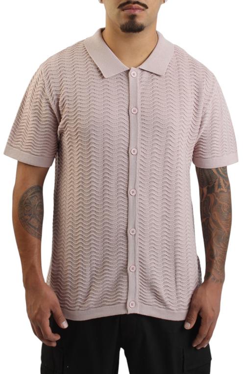 Wave Knit Polo Shirt