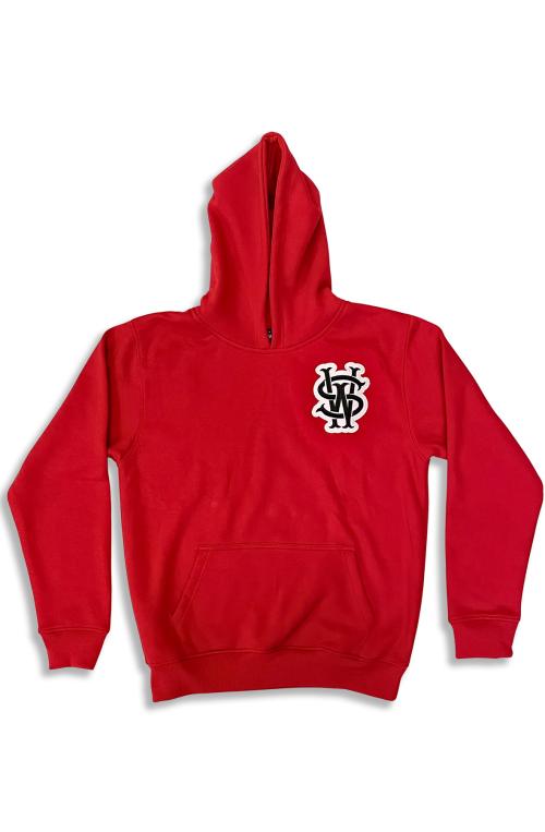 Stay Winning Red Embroidered SW Logo Cursive Hoodie