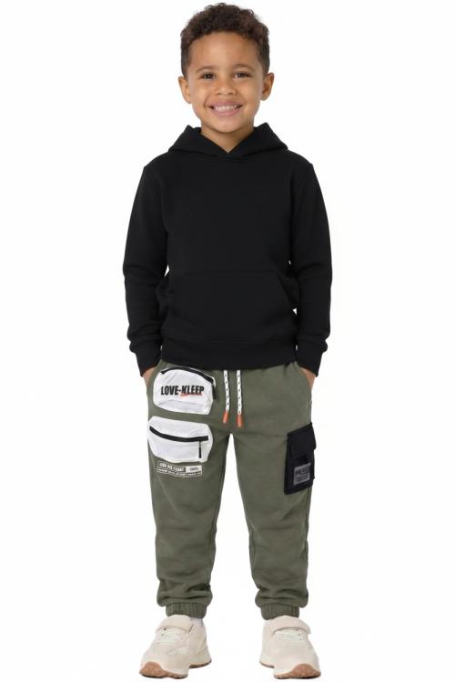 RAFFIA Kid's Premium French Terry Fleece Jogger Pants