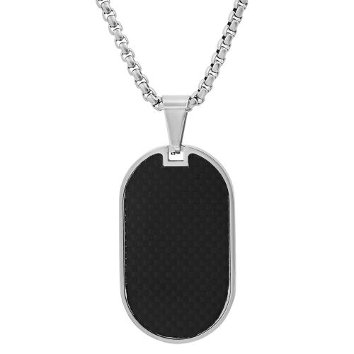 Carbon Fiber Dog Tag Pendant