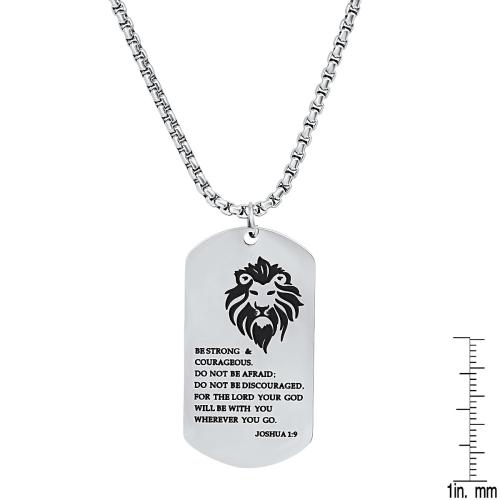 Be Strong. Dog Tag Pendant