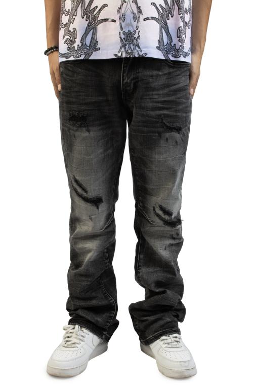 Zircon Rocker Stacked Jeans
