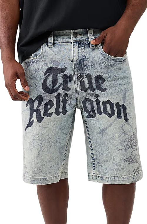 Vinny Allover Print Flap Ultra Baggy Short