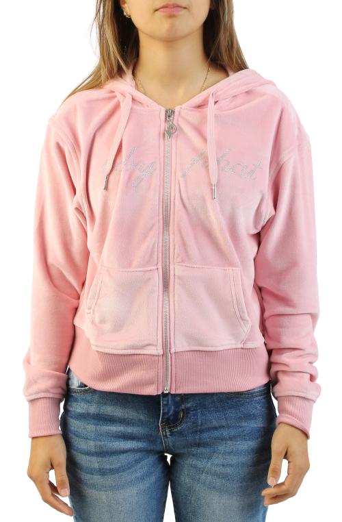 Velour Zip Hoodie
