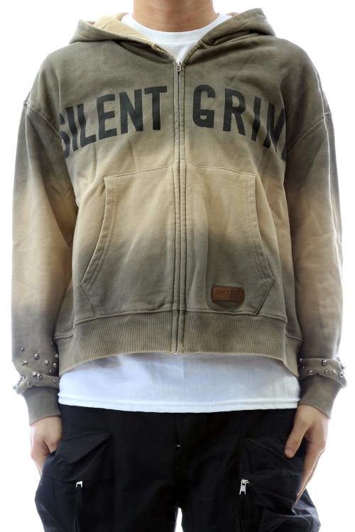 NEW NOEL French Terry Long Sleeve Crop Top Full Zip Hoodie