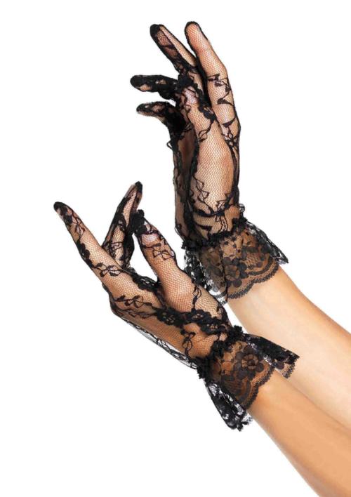 Lace Ruffle Gloves