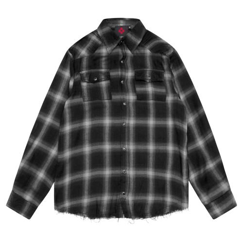 Soft Cotton Plaid Flannel Black/White