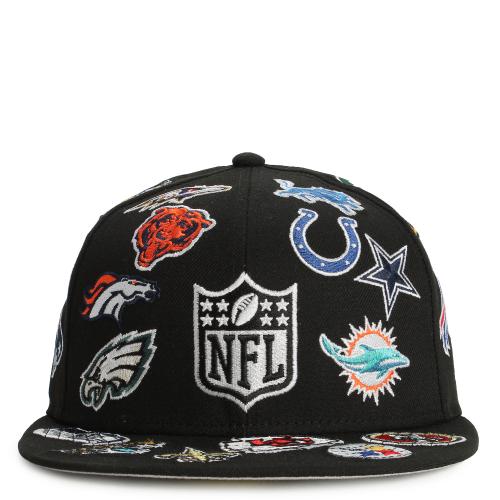 NFL 59Fifty All Over Logo Fitted Hat