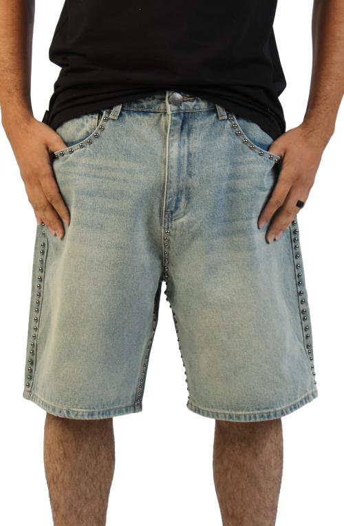 Gallagher Studded Denim Shorts
