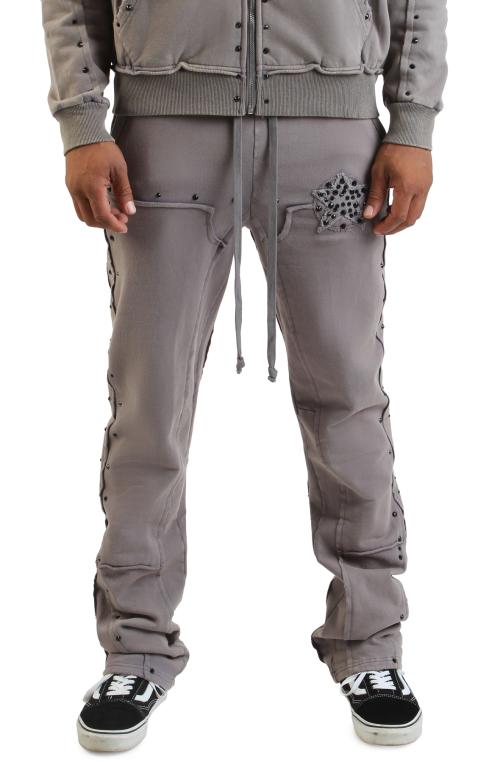 Dazzle Stud Fleece Flare Jogger