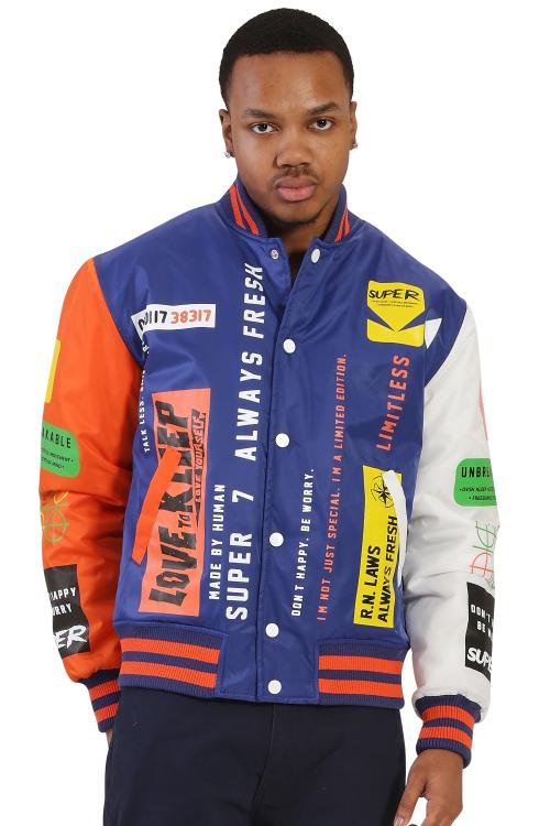 LINNEA Padded Nylon Bomber Jacket