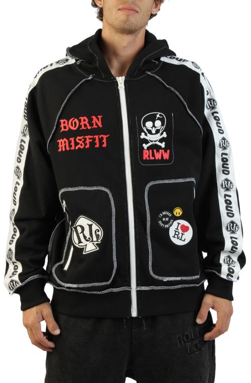 Born Misfit Zip Up Hoodie