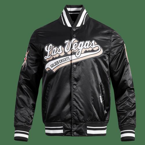NHL VEGAS GOLDEN KNIGHTS SCRIPT TAIL SATIN JACKET