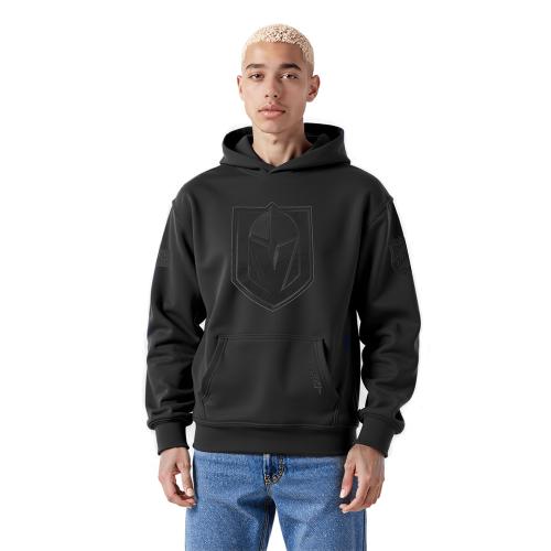 NHL VEGAS GOLDEN KNIGHTS BLACKOUT DROP SHOULDER HOODIE