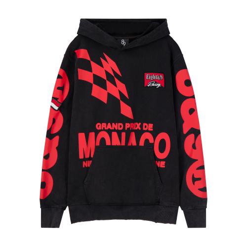 Grand Prix Pullover Black Hoodie